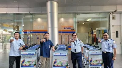 PKT Salurkan 25 Unit Troli ke Bandara APT Pranoto Samarinda