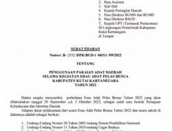 Meriahkan Erau 2022, ASN Diwajibkan Kenakan Pakaian Adat.