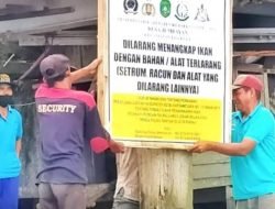 DKP Kukar Razia Alat Penangkapan Ikan Ilegal di Muara Muntai