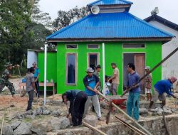 Pengabdian TNI di Tanah Kutai, Bangun 21 Infrastruktur dan Rehab Rumah Ibadah