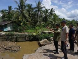 Wabup Tinjau Progres Pembangunan Jembatan Salok Api
