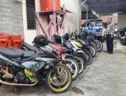 Sembilan Kendaraan Knalpot Brong Diamankan Polres Paser
