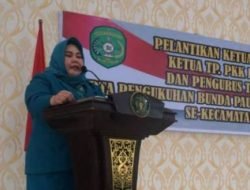 Maslinawati Hadiri Pelantikan Ketua TP PKK Tenggarong